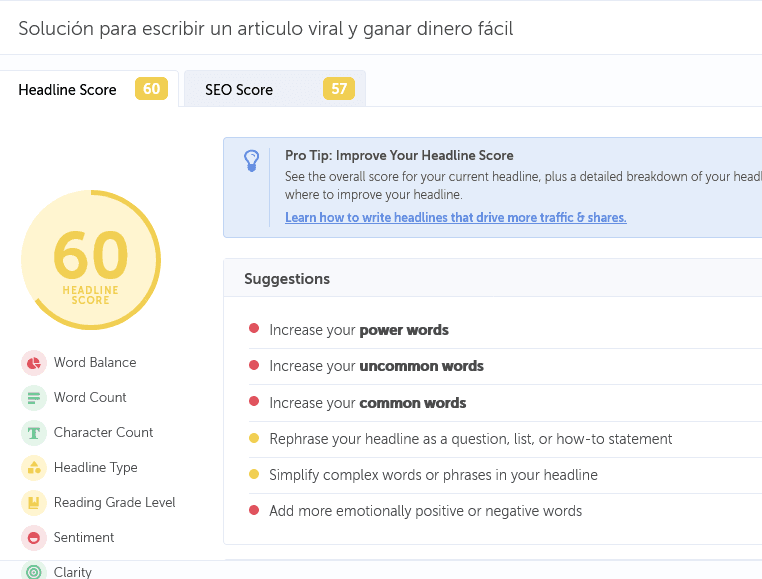como escribir un articulo viral, como evaluar el poder del título