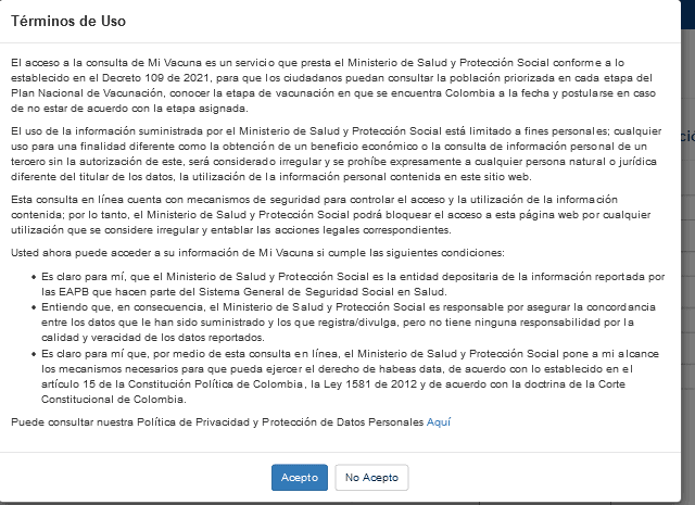 carnet de vacunación