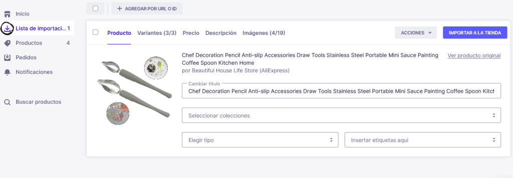 producto para importar para tu tienda de dropshipping