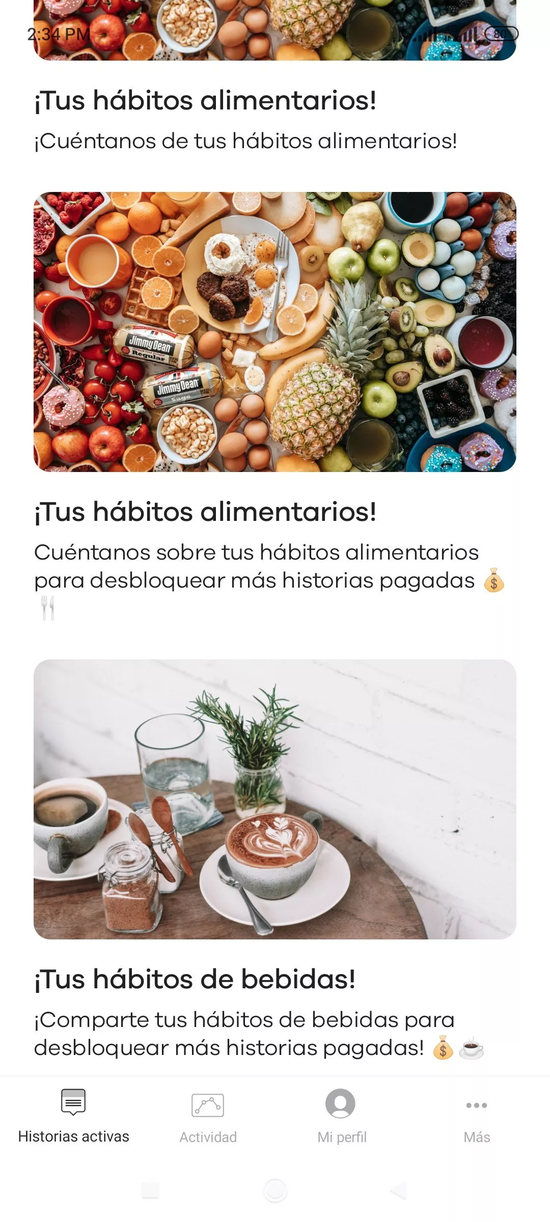 encuestas de habitos alimentarios streetbees