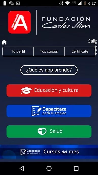 aplicación capacitate para el empleo