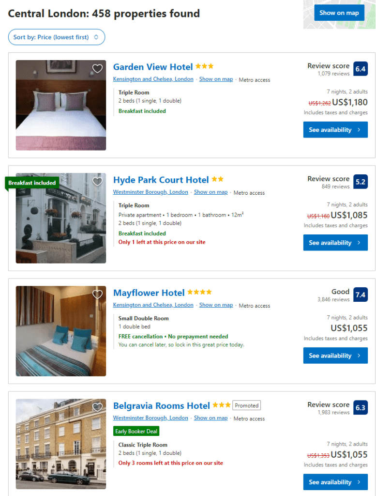 precio de los hoteles londres enero 2023. Eliminaron visa para Peru y colombia