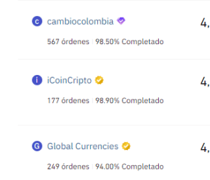 vendedores verificados